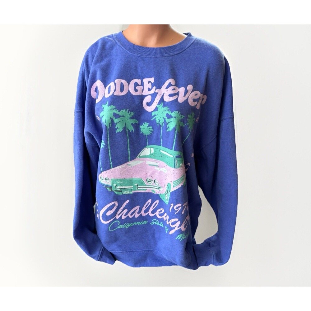 Dodge Grayson Threads Womens Purple Crewneck Sweatshirt Size XL Challenger